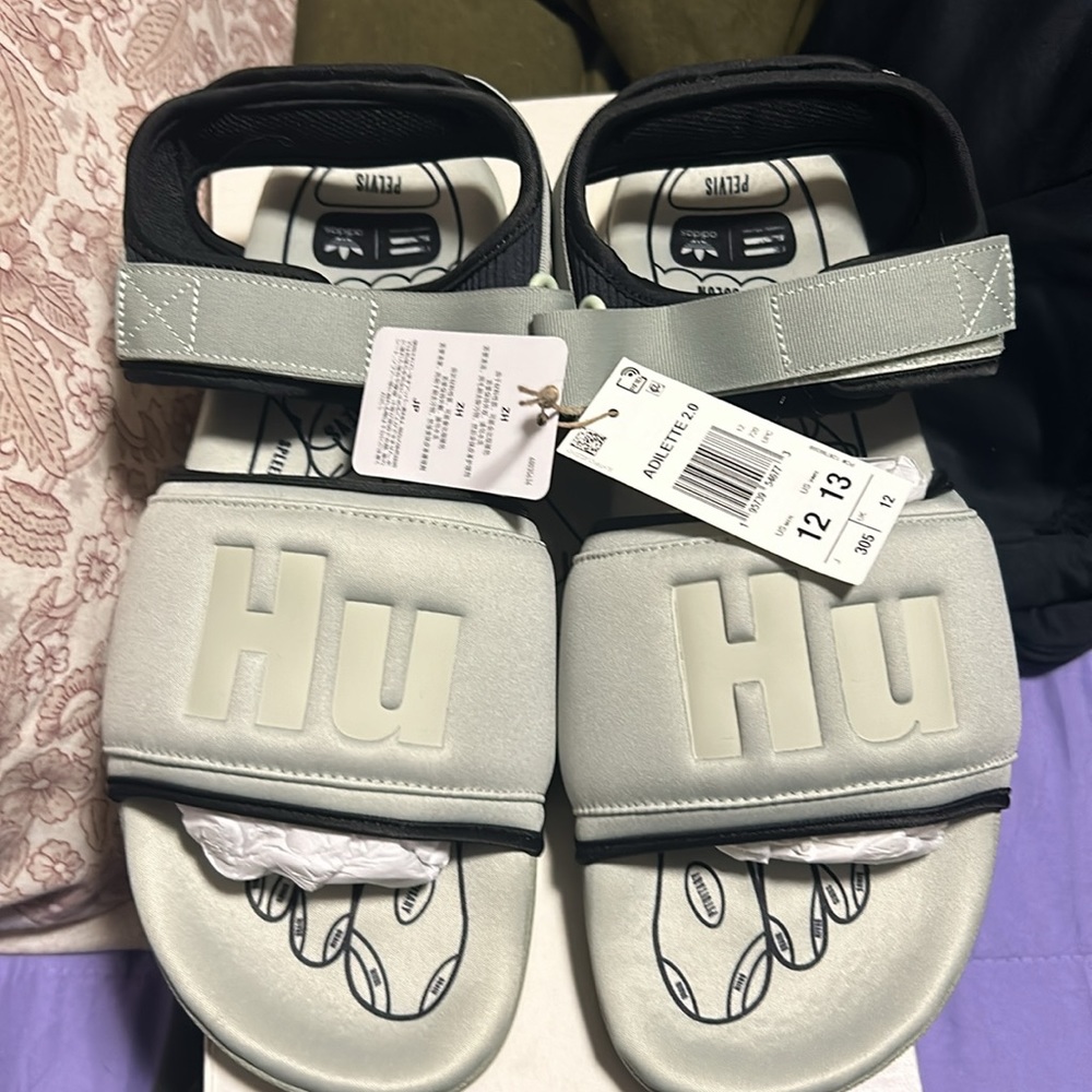 Adidas Adilette 2.0 Pharrell Halo Green Sandals